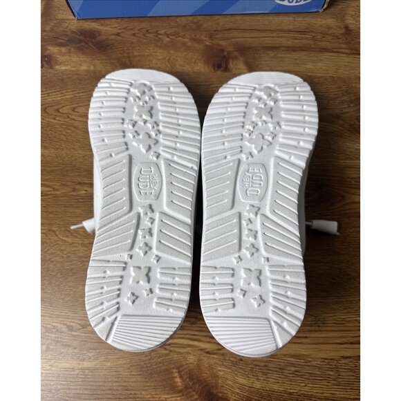 Hey Dude Wendy Stretch Canvas Women's Casual Shoes, White, Size 9 - Picture 6 of 7